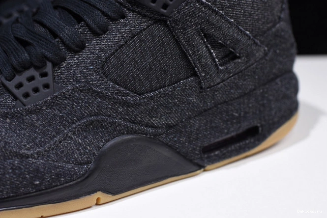 Reps BK levi''s air ao2571-001 x ''black'' jordan 4 1206